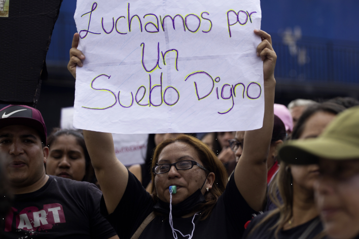 Protesta trabajadores